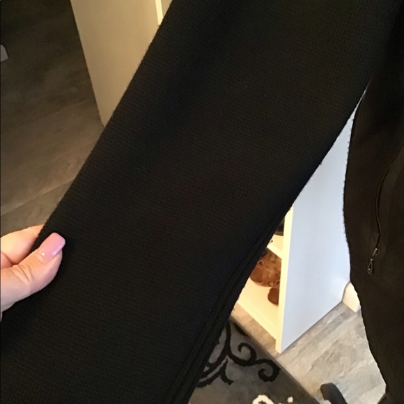 Black Wool & Nylon Jacket L New - Picture 4 of 6